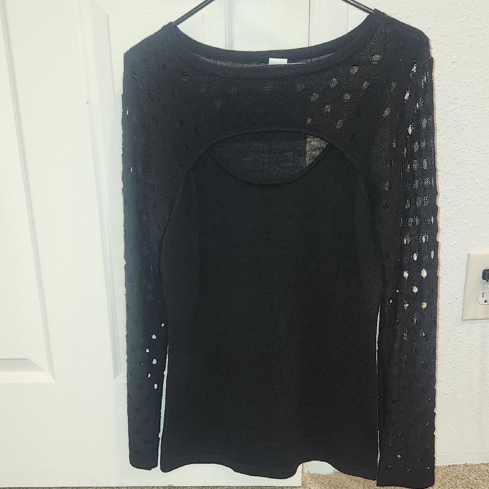 VENUS Black Long Sleeve Women's Top
